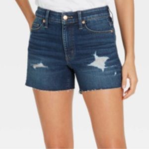 Universal Thread - High Rise Slim Fit Jean Shorts - Dark Denim - Size 6